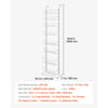 VEVOR Over the Door Pantry Organizer, 8-Tier Pantry Organization and Storage, Heavy-Duty Steel Hanging Spice Rack, Adjustable Wall Seasoning Shelves, for Home Kitchen Laundry Room Bathroom, White