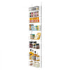 VEVOR Over the Door Pantry Organizer, 8-Tier Pantry Organization and Storage, Heavy-Duty Steel Hanging Spice Rack, Adjustable Wall Seasoning Shelves, for Home Kitchen Laundry Room Bathroom, White