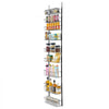 VEVOR Over the Door Pantry Organizer, 9-Tier Pantry Organization and Storage, Heavy-Duty Steel Hanging Spice Rack, Adjustable Wall Seasoning Shelves, for Home Kitchen Laundry Room Bathroom, Black