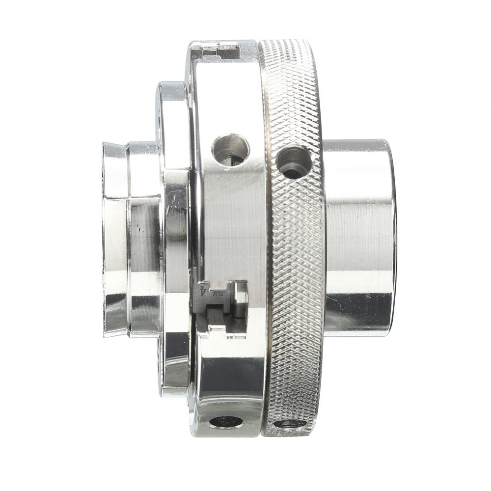 VEVOR 4 Inch Wood Lathe Chuck, 4-Jaw, Self-Centering Wood Turning Chuck Set with 1" x 8TPI Thread & Adapter, 4 PCS Round/Step/Pin Jaws, Case, Nickel-Plated, High-Hardness Steel, for Woodworking Lathe