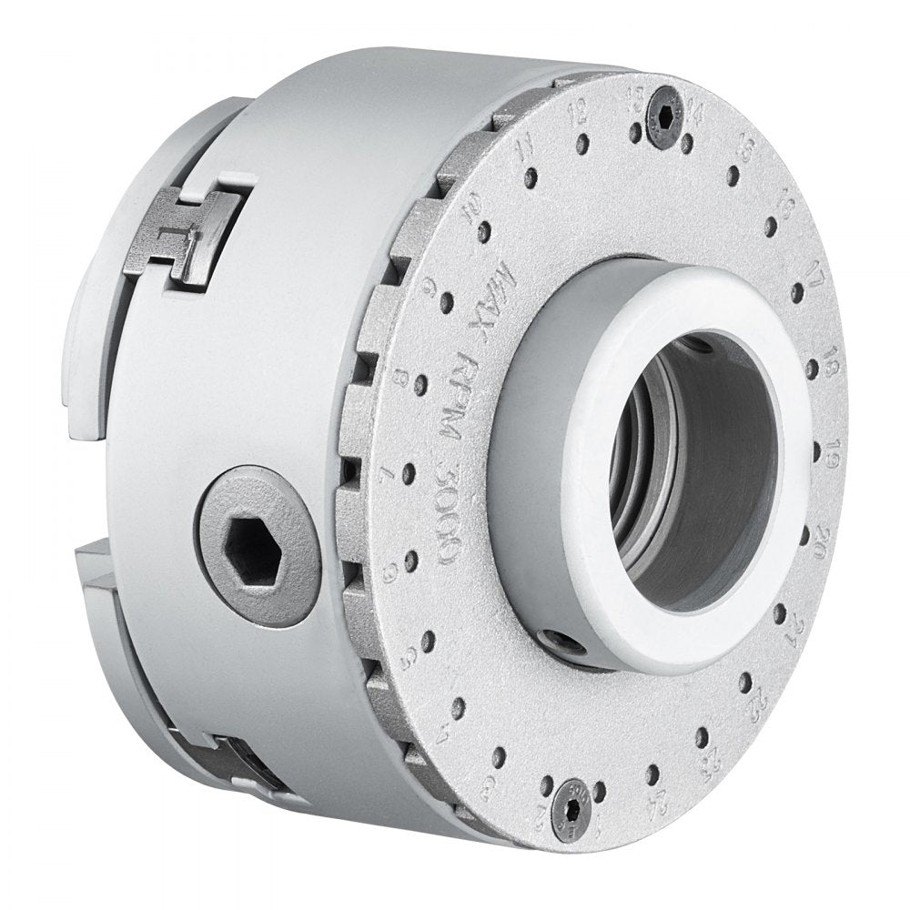 VEVOR KP965 Lathe Chuck, 4-Jaw 3.75" Diameter, Metal Lathe Chuck Turning Machine Accessories with 5 Sets of Jaws, Self-centering Tool, for Precision Machining, Grinding Machines, Milling Machines