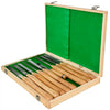 VEVOR 8 Piece Wood Lathe Chisel Set, HSS Steel Wood Carving & Cutting Tools for Hardwood, Includes Bonus Chisel & Wooden Storage Case