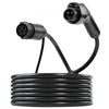 VEVOR EV Charger Extension Cable, 32Amp 40 ft J1772 Extension Cord Compatible with 120V-240V SAE J1772 Electric Vehicle Chargers, Level 1/Level 2 IP66 Heavy Duty Car Charging Cable with Carrying Bag