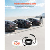 VEVOR EV Charger Extension Cable for Tesla, 48Amp 40 ft Max 240V 11.52 kW with NACS Plug, EV Extension Cord for Level 1/2 Tesla Mobile/Wall Connector/Destination Charger, Model Y/X/3/S, Carrying Bag
