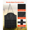 VEVOR Hay Bag for Horses, 21.65 x 7.28 x 25.2 in, 1.81 x 1.81 in Holes, Premium Nylon Construction with PVC Waterproof Coating, Adjustable Hanging Straps and Metal Hooks, Slow Feed Hay Bag for Horses