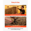 VEVOR Round Bale Hay Net, 4.92 x 4.92 x 4.92 ft, 1.5 inch Holes, PE Material, Knotless Design, with Zip Ties, Needle Shuttle, Repair Twine and Storage Bag, Slow Feeder Round Bale Net for Horses