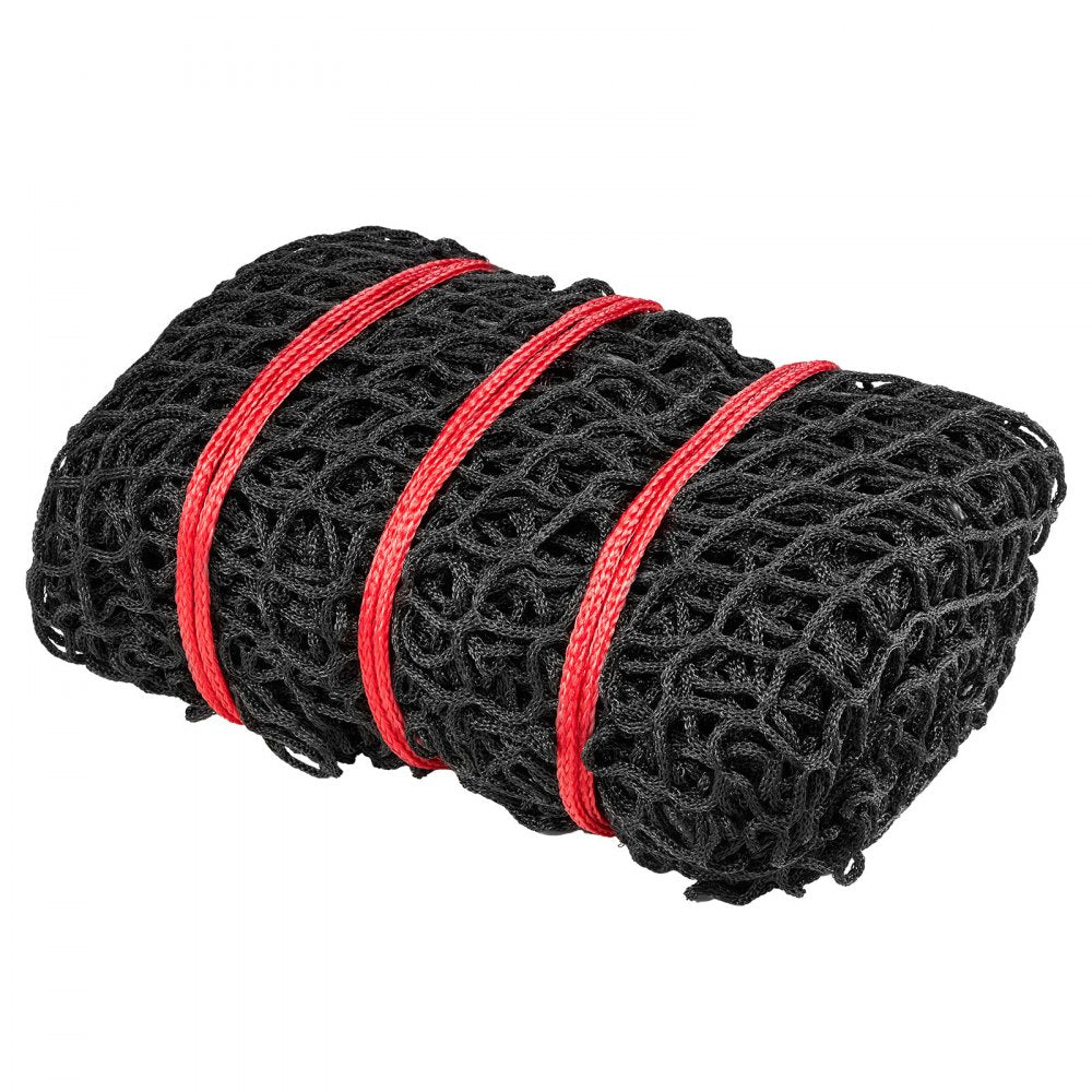 VEVOR Round Bale Hay Net, 4.92 x 4.92 x 4.92 ft, 1.5 inch Holes, PE Material, Knotless Design, with Zip Ties, Needle Shuttle, Repair Twine and Storage Bag, Slow Feeder Round Bale Net for Horses