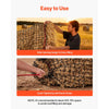 VEVOR Round Bale Hay Net, 4.92 x 4.92 x 4.92 ft, 1.75 inch Holes, PE Material, Reinforced Knotted Design, with Zip Ties, Needle Shuttle, and Repair Twine, Slow Feeder Round Bale Net for Horses