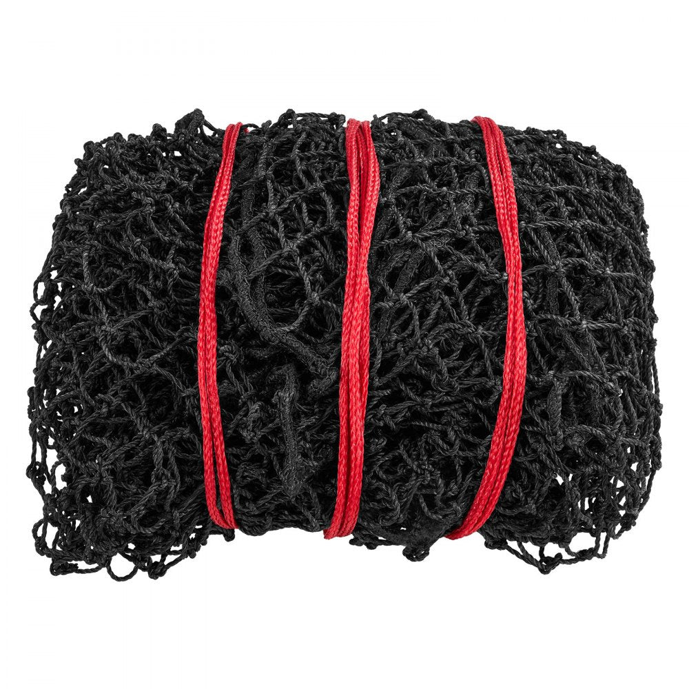 VEVOR Round Bale Hay Net, 4.92 x 4.92 x 4.92 ft, 1.75 inch Holes, PE Material, Reinforced Knotted Design, with Zip Ties, Needle Shuttle, and Repair Twine, Slow Feeder Round Bale Net for Horses