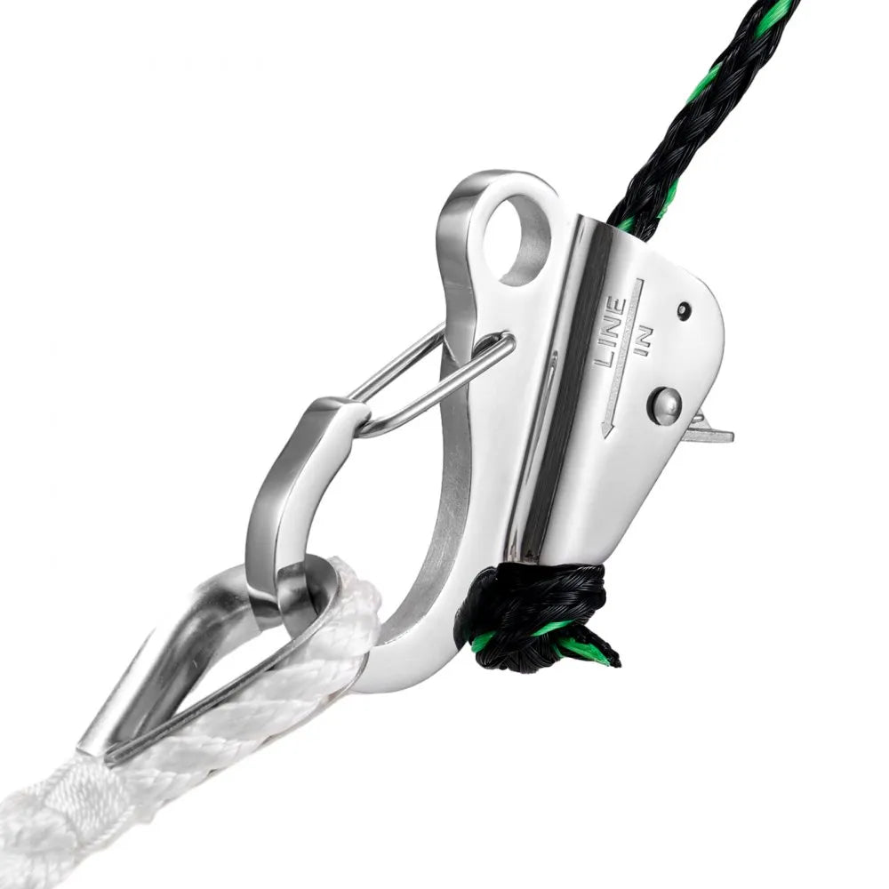 VEVOR Boat Anchor Hook, 304 Stainless Steel Slide Anchor, Knotless Anchor System with Quick Release, Boat Anchor Hook Clips for 3/8" - 5/8" Boat Anchor Rope, Easy to Use, Holds 3700 LBS