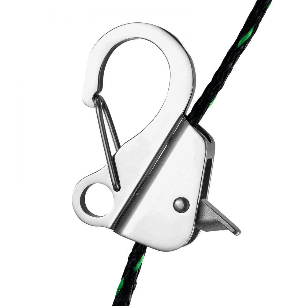 VEVOR Boat Anchor Hook, 304 Stainless Steel Slide Anchor, Knotless Anchor System with Quick Release, Boat Anchor Hook Clips for 3/8" - 5/8" Boat Anchor Rope, Easy to Use, Holds 3700 LBS