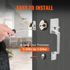 VEVOR Front Door Handle, Square Entry Handle Set with Lever, No Lock, Adjustable Hole Space, Zinc Alloy Die-Casting, Reversible for Right and Left Handed Entrance and Front Doors, Satin Nickel