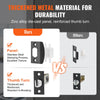 VEVOR Front Door Handle, Square Entry Handle Set with Lever, No Lock, Adjustable Hole Space, Zinc Alloy Die-Casting, Reversible for Right and Left Handed Entrance and Front Doors, Matte Black