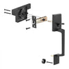VEVOR Front Door Handle, Square Entry Handle Set with Lever, No Lock, Adjustable Hole Space, Zinc Alloy Die-Casting, Reversible for Right and Left Handed Entrance and Front Doors, Matte Black