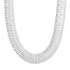 VEVOR Dust Collection Hose, 2.5'' x 10', Thickened PVC Material Puncture-Resistant Flexible Clear Hose with Carbon Steel Wire Coil 4 x 304 Stainless Clamps, for Table Saw, Band Saw, Planer, Jointer