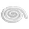 VEVOR Dust Collection Hose, 2.5'' x 10', Thickened PVC Material Puncture-Resistant Flexible Clear Hose with Carbon Steel Wire Coil 4 x 304 Stainless Clamps, for Table Saw, Band Saw, Planer, Jointer