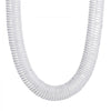 VEVOR Dust Collection Hose, 2.5'' x 20', Thickened PVC Material Puncture-Resistant Flexible Clear Hose with Carbon Steel Wire Coil 4 x 304 Stainless Clamps, for Table Saw, Band Saw, Planer, Jointer