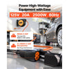VEVOR 40FT Retractable Extension Cord Reel, Damped Slow Retraction System, 10AWG/3C Heavy Duty Power Cord 2500W, 4 Outlets, 20A Circuit Breaker, Ceiling/Wall Mount for Garage/Shop, ETL Listed, Orange