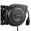 VEVOR 40FT Retractable Extension Cord Reel, Damped Slow Retraction System, 10AWG/3C Heavy Duty Power Cord 2500W, 4 Outlets, 20A Circuit Breaker, Ceiling/Wall Mount for Garage/Shop, ETL Listed, Black