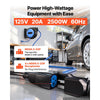 VEVOR 40FT Retractable Extension Cord Reel, Damped Slow Retraction System, 10AWG/3C Heavy Duty Power Cord 2500W, 4 Outlets, 20A Circuit Breaker, Ceiling/Wall Mount for Garage/Shop, ETL Listed, Blue