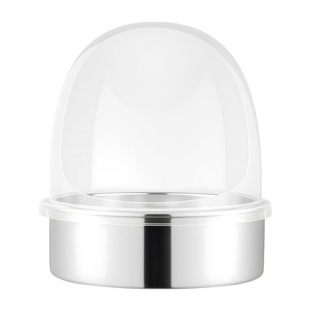 VEVOR Cotton Candy Machine Cover, Transparent Acrylic Dome Bubble Shield, Cotton Candy Machine Bubble Shield Compatible with 15inch Cottons Candies Machines Bowl for Party, Shops, Bottom Groove Design
