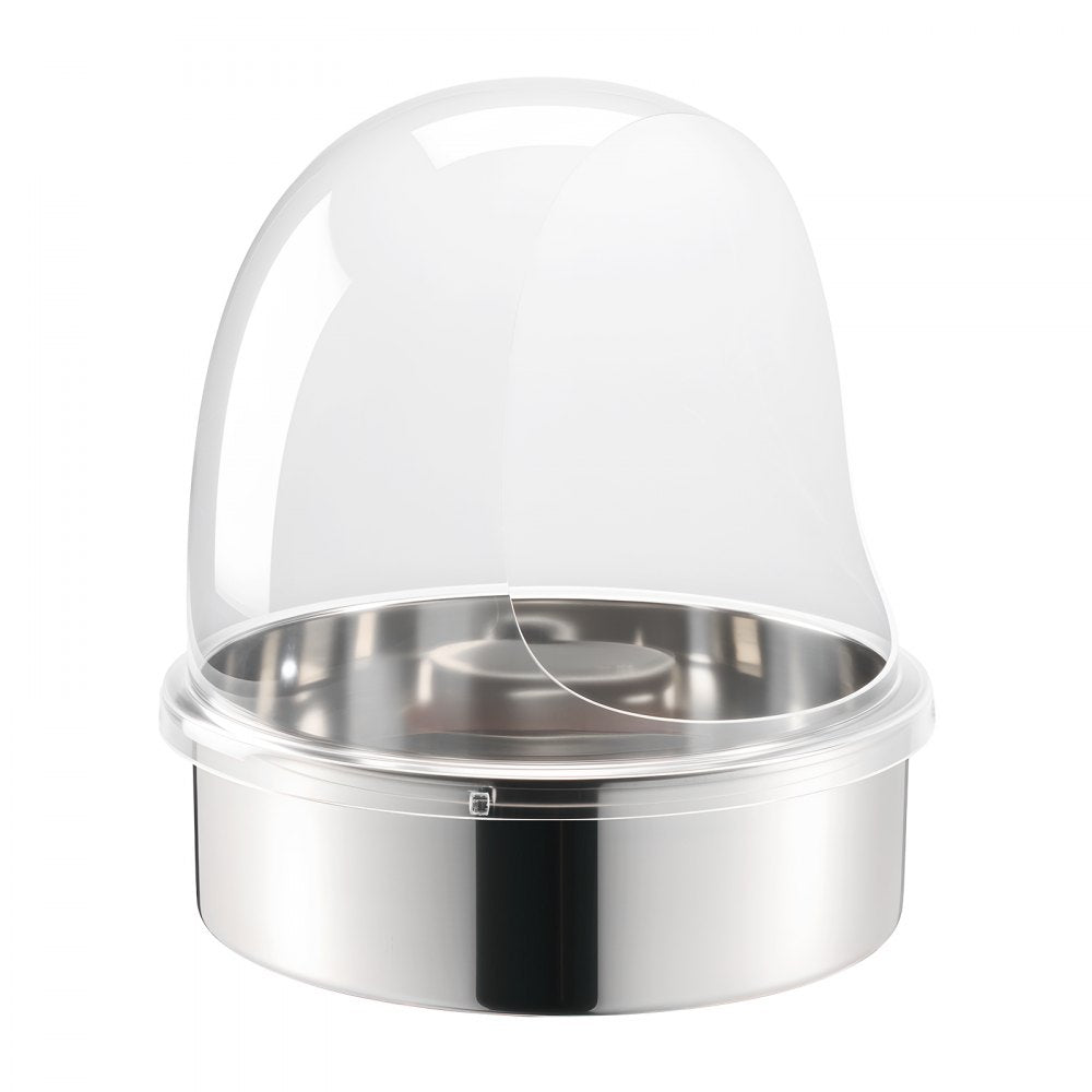 VEVOR Cotton Candy Machine Cover, Transparent Acrylic Dome Bubble Shield, Cotton Candy Machine Bubble Shield Compatible with 15inch Cottons Candies Machines Bowl for Party, Shops, Bottom Groove Design
