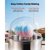 VEVOR Cotton Candy Machine Cover, Transparent Acrylic Dome Bubble Shield, Cotton Candy Machine Bubble Shield Compatible with 20.5in Cottons Candies Machines Bowl for Party, Shops, Bottom Groove Design