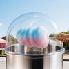 VEVOR Cotton Candy Machine Cover, Transparent Acrylic Dome Bubble Shield, Cotton Candy Machine Bubble Shield Compatible with 20.5in Cottons Candies Machines Bowl for Party, Shops, Bottom Groove Design