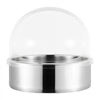 VEVOR Cotton Candy Machine Cover, Transparent Acrylic Dome Bubble Shield, Cotton Candy Machine Bubble Shield Compatible with 20.5in Cottons Candies Machines Bowl for Party, Shops, Bottom Groove Design