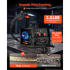 VEVOR MIG Welder, 130Amp Gasless Flux Core Welder Machine, 110V Synergic Mig Welding Machine, Portable Mig Welder with IGBT Inverter Technology for Metal Fabrication, Home Repair & DIY Projects