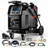 VEVOR 200A Pro MIG Welder 9-in-1 All-in-One Welding Cart Workstation, Gas MIG, Gasless Flux Core, AC/DC Tig, AC/DC Pluse Tig, Stick, Aluminum Welding with Spool Gun Compatible, Foot Pedal Control