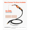 VEVOR 100A MIG Welding Gun with 10FT Cable, Replacement for Lincoln Magnum 100L (K530-5) - with 11PCS Mig Welding Contact Tips