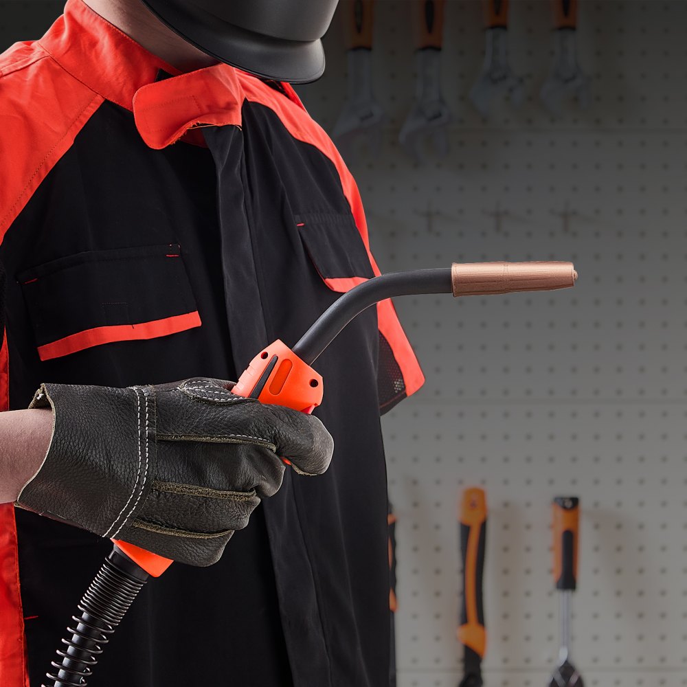 VEVOR 250Amp Mig Welding Gun with 15FT Cable, Compatible with LincoIn Power MlG 200, 215, 216, 255 and Wire-Matic 255 Welders, Suitable for 0.035" and 0.045" Welding Wires