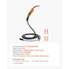 VEVOR 100A MIG Welding Gun with 10FT Cable, Replacement for Lincoln Magnum 100L (K530-6) - with 5PCS Mig Welding Contact Tips