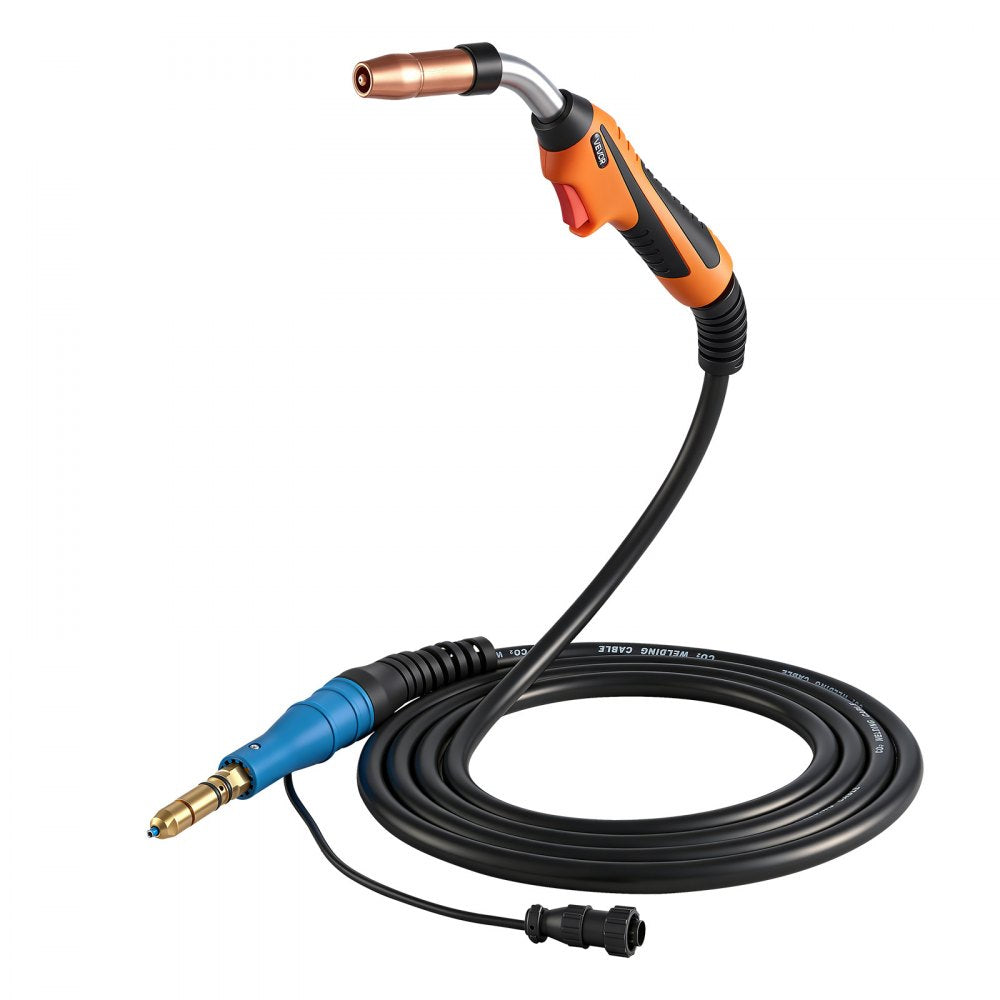 VEVOR 250A MIG Welding Gun with 15FT Cable, Replacement for Miller MDX-250 - with 11PCS Mig Welding Contact Tips