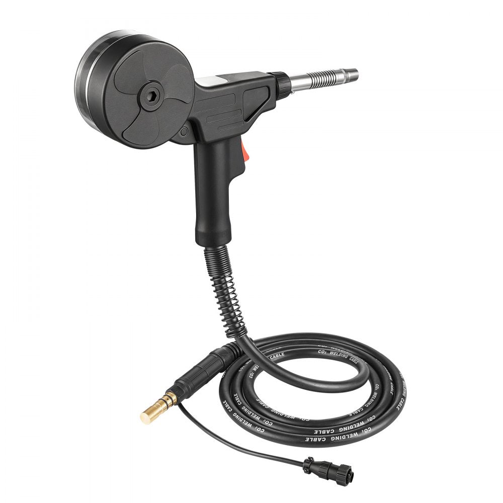 VEVOR 135Amp Spool Gun with 10FT Cable, Replacement for Miller Spoolmate 100 - with 11PCS Mig Welding Contact Tips & ER4043 0.035" Aluminum Mig Welding Wire