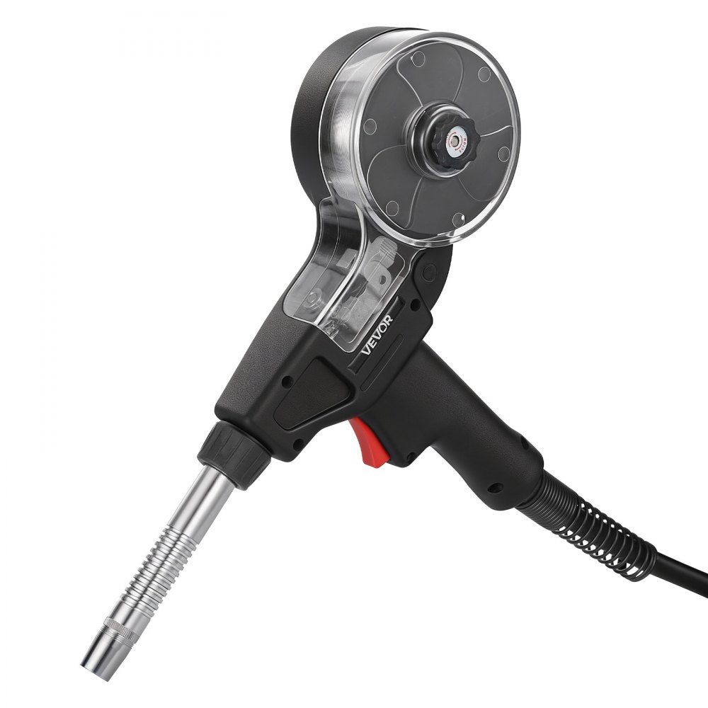 VEVOR 135Amp Spool Gun with 10FT Cable, Replacement for Miller Spoolmate 100 - with 11PCS Mig Welding Contact Tips & ER4043 0.035" Aluminum Mig Welding Wire