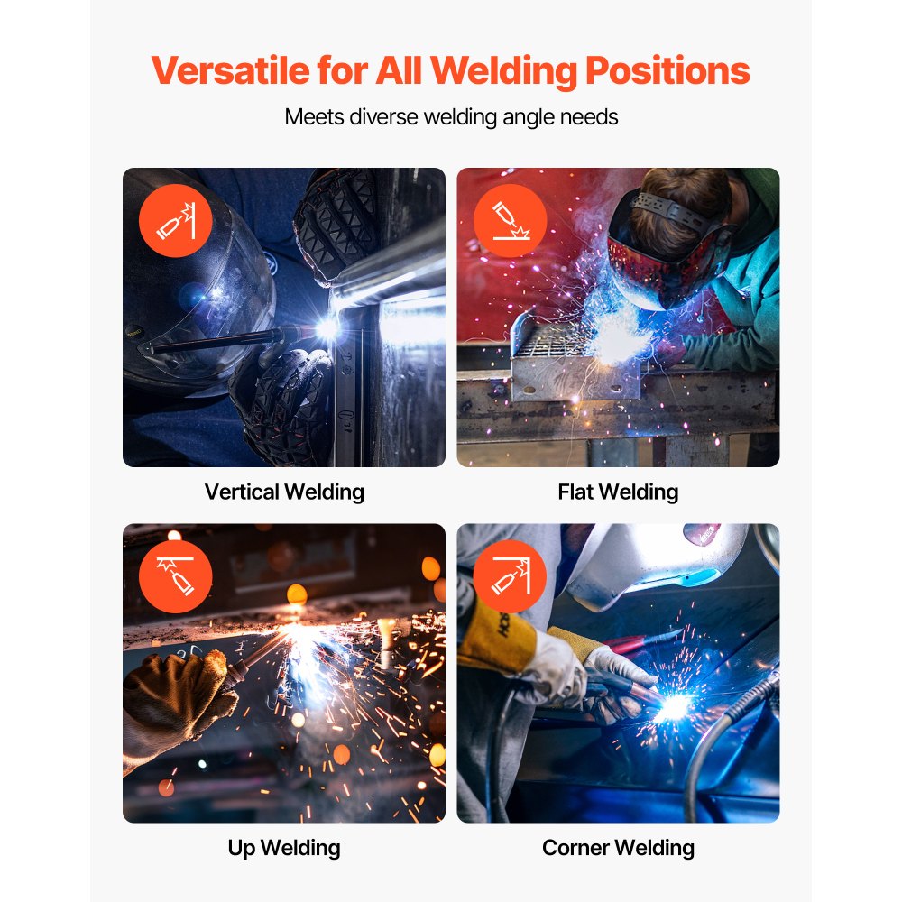 VEVOR Solid MIG Welding Wire, ER70S-6 0.023-inch 10 LBS, Low Spatter Mild Steel Welding Wire with High Deoxidizers for All-Position Gas Shielded Welding