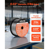 VEVOR Flux Core MIG Welding Wire, E71T-GS 0.03-inch 2 LBS, Gasless Mild Steel Welding Wire with Low Spatter for All Position Arc Welding, Self-Shielded for Outdoor Use (Pack of 3 Rolls)