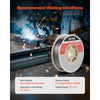 VEVOR Flux Core MIG Welding Wire, E71T-11 0.03-inch 10 LBS, Gasless Mild Steel Welding Wire with Low Spatter for All Position Arc Welding, Self-Shielded for Outdoor Use