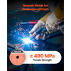VEVOR Flux Core MIG Welding Wire, E71T-11 0.035-inch 1 LBS, Gasless Mild Steel Welding Wire with Low Spatter for All Position Arc Welding, Self-Shielded for Outdoor Use (Pack of 2 Rolls)