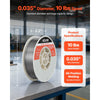 VEVOR Flux Core MIG Welding Wire, E71T-11 0.035-inch 10 LBS, Gasless Mild Steel Welding Wire with Low Spatter for All Position Arc Welding, Self-Shielded for Outdoor Use