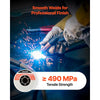VEVOR Flux Core MIG Welding Wire, E71T-11 0.035-inch 10 LBS, Gasless Mild Steel Welding Wire with Low Spatter for All Position Arc Welding, Self-Shielded for Outdoor Use