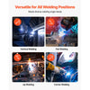 VEVOR Flux Core MIG Welding Wire, E71T-11 0.035-inch 10 LBS, Gasless Mild Steel Welding Wire with Low Spatter for All Position Arc Welding, Self-Shielded for Outdoor Use