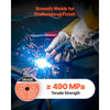 VEVOR Flux Core MIG Welding Wire, E71T-GS 0.035-inch 2 LBS, Gasless Mild Steel Welding Wire with Low Spatter for All Position Arc Welding, Self-Shielded for Outdoor Use (Pack of 3 Rolls)