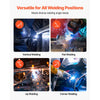 VEVOR Flux Core MIG Welding Wire, E71T-GS 0.035-inch 2 LBS, Gasless Mild Steel Welding Wire with Low Spatter for All Position Arc Welding, Self-Shielded for Outdoor Use (Pack of 3 Rolls)