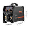 VEVOR Pro MIG Welder, 200A Pluse Mig Welding Machine, 5-in-1 Synergic Welder Machine, 110V/220V Dual Voltage, with LCD Screen Display - Image 9 (dimensions shown)