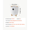 VEVOR Towel Warmers for Bathroom 12L Heated Towel Bucket with LED Display, Rapid Heating, 4 Adjustable Timer for 15/30/45/60 Min, Auto Shut Off, Fits Towels, Blankets, Bathrobes, for Women, White