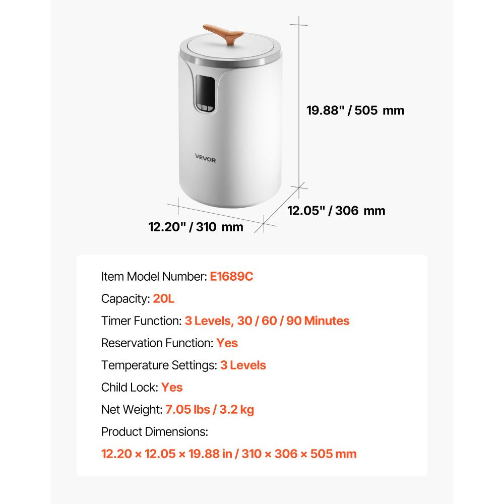 VEVOR Towel Warmers for Bathroom, Towel Warmer Bucket with 24H Delay Timer & Child Lock & Auto Shut Off for Spa Fits up to 3 Oversized Bath Towels, Blankets, Clothes, Bathrobes, PJ's and More