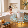 VEVOR Towel Warmers for Bathroom with Bluetooth Speaker and Ambient Light, Rapid Heated Towel Bucket, Auto Shut Off, 4 Adjustable Timer, Fits Oversized Towels, Blankets, Bathrobes, for Women, White
